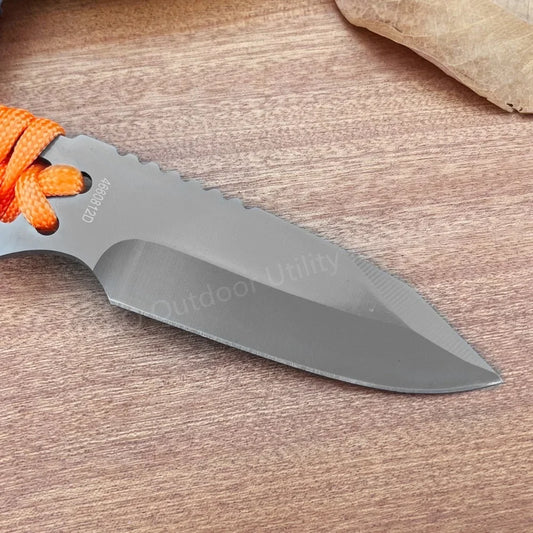 GB Small Survival Fixed Blade Knife with Sheath 8Cr13Mov Blade Outdoor Hiking Fishing Tactical Knife Sharp Cutting Hunting Knife