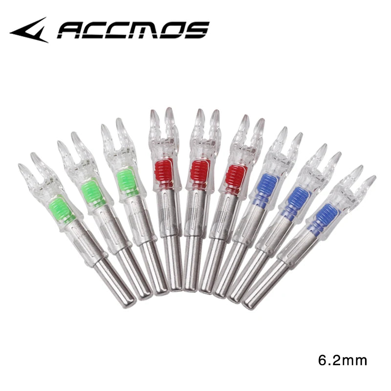 6Pcs 6.2mm Shooting Automatically Led Lighted New Style CrossBow Arrow Nock Creation Sporting Goods Arrows & Parts