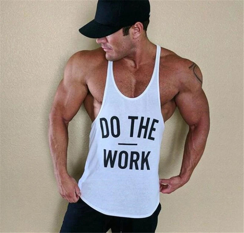 2022 Cotton Gyms Tank Tops Men Sleeveless Tanktops For Boys Bodybuilding Clothing Undershirt Fitness Stringer Vest