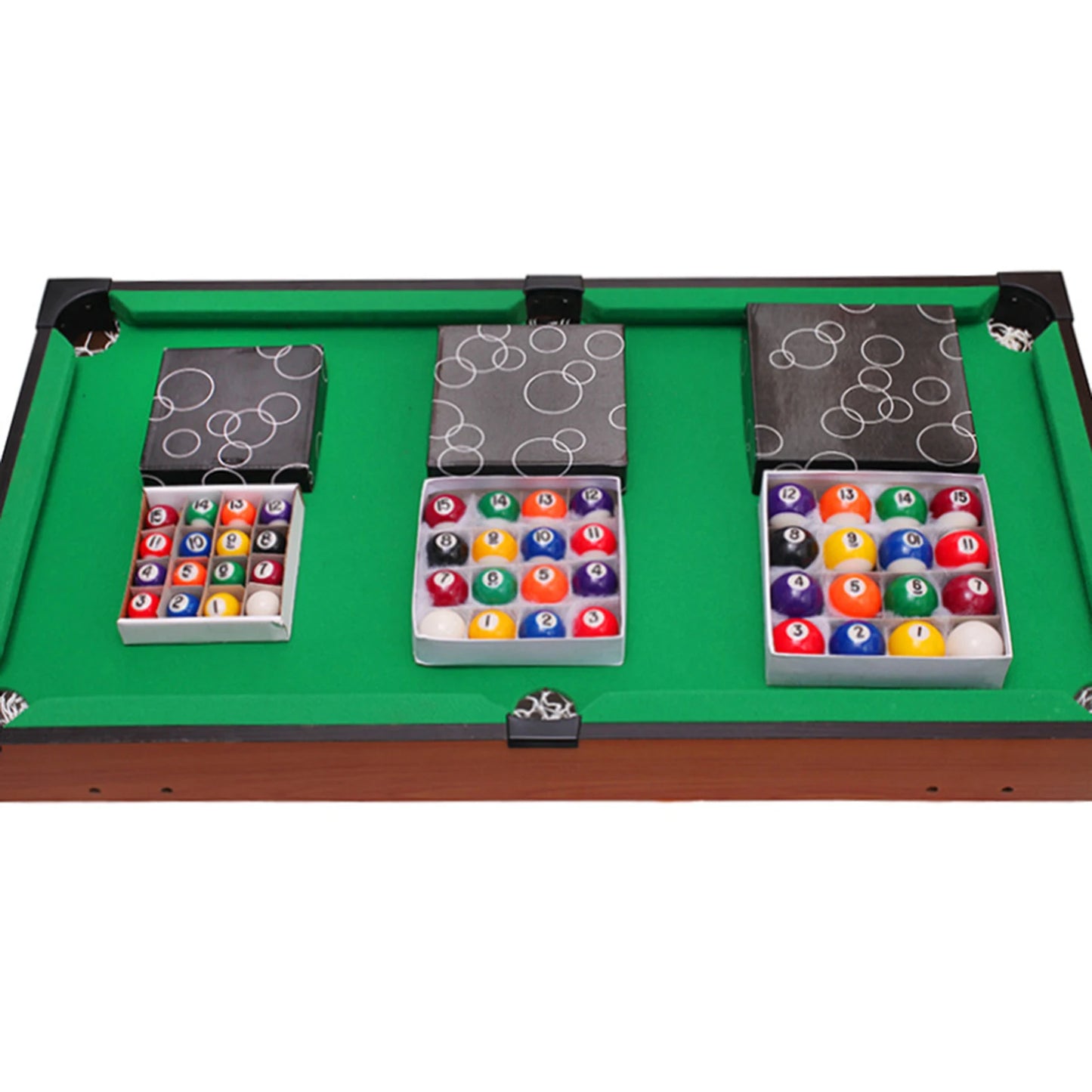 16 Pieces Mini Billiard Pool Balls Mini Pool Ball Set Pool Table Accessories Complete Set for Game Rooms Recreational Sport Home