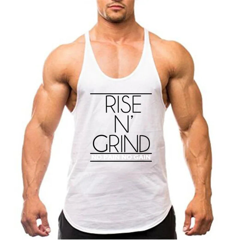 New Cotton Gym Tank Tops Men Sleeveless Tank tops For Boys Bodybuilding Clothing Undershirt Fitness Stringer workout Vest