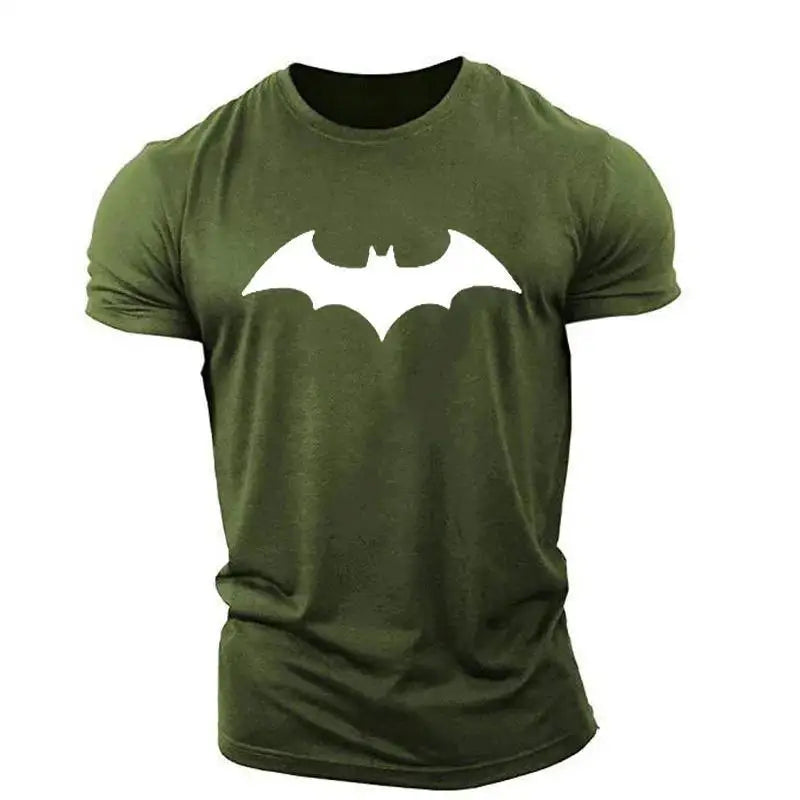 New Beast Kingdom Batman Movie Peripheral Print T-Shirt Creative Handsome Personality Quick Dry Boys Fitness Short Sleeve Top