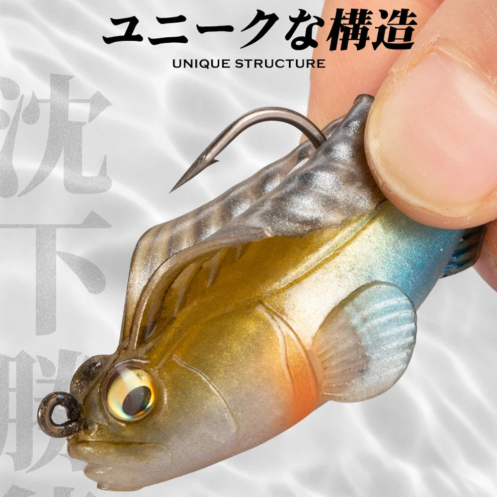 Hunthouse Soft Fishing Bait Jig Soft Lure 7/10/14/21/28g Swimbait Wobblers Pike Bass Shad For Fishing Perch Saltwater Fish lw226