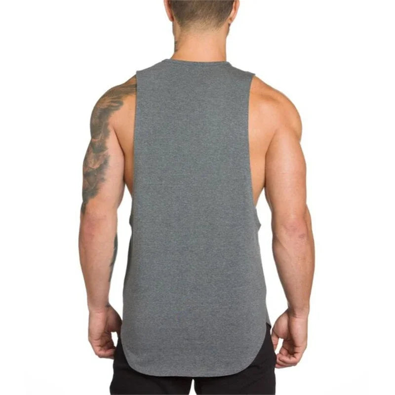 Muscleguys Cotton Gym Tank Tops Men Sleeveless Tanktop For Boys Bodybuilding Clothing Undershirt Fitness Stringer Workout Vest