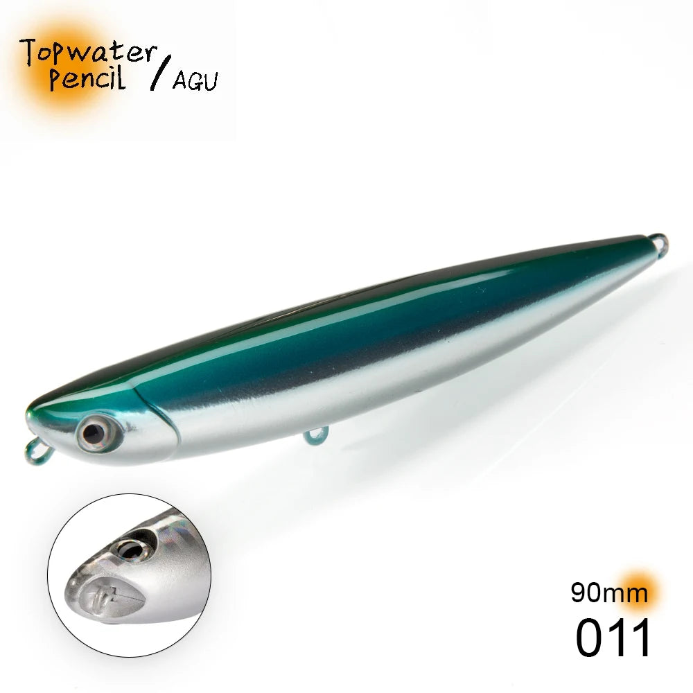 Hunthouse D02 Sparrow Pencil Surface Fishing Lure Topwater Stickbaits 90/120mm 11.5/26g Top Walkers pesca For Bass Tackle LW519