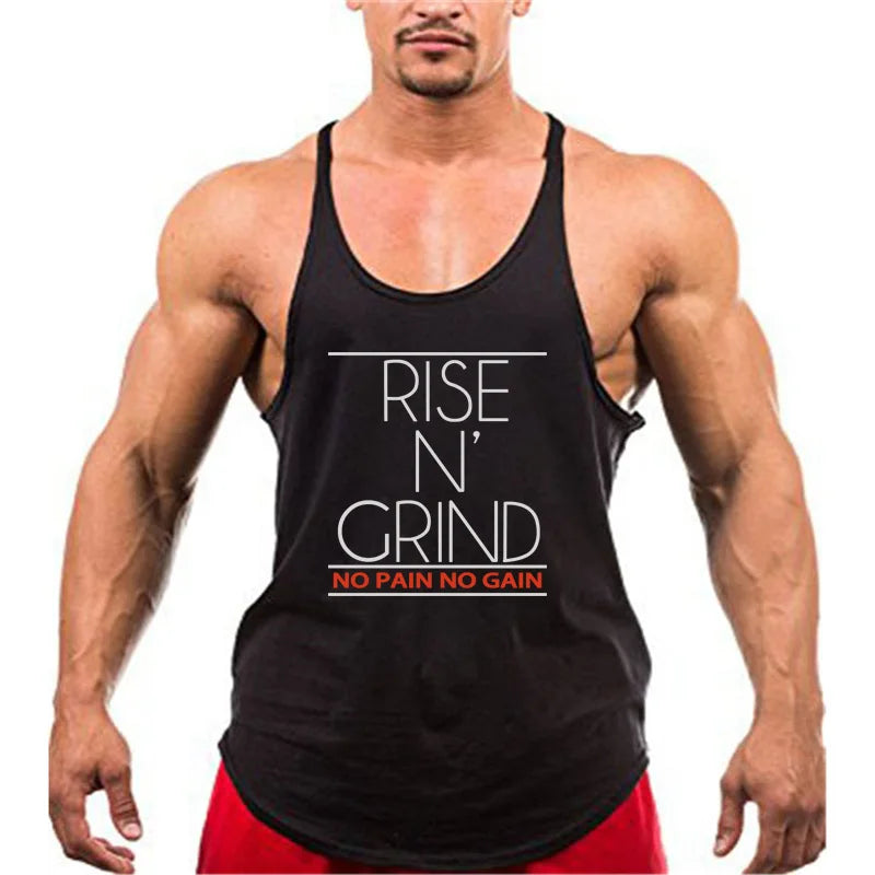 New Cotton Gym Tank Tops Men Sleeveless Tank tops For Boys Bodybuilding Clothing Undershirt Fitness Stringer workout Vest