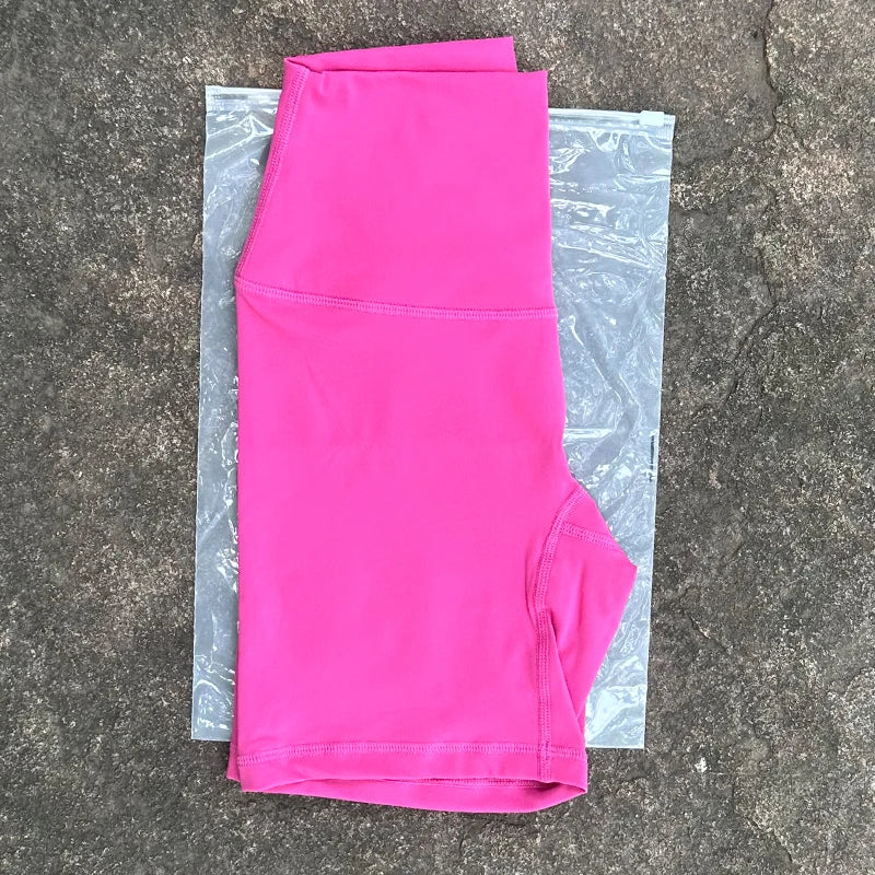 Clearance_Women Sports Biker Shorts Women Naked Feeling High Waist Yoga Shorts Push Up Fitness Leggings Tummy Control Yoga Slim
