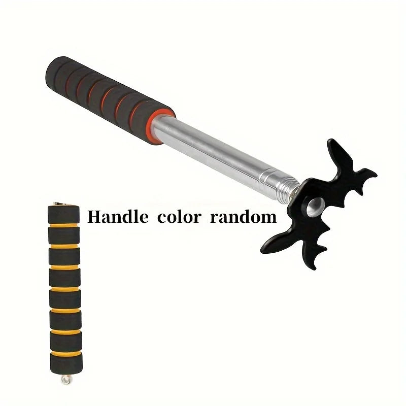 Retractable Billiards Cue Rest with Removable Brass Bridge Head, Pool Cue Stick, Snooker Table Accessories
