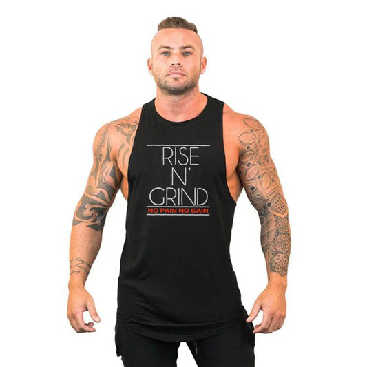 New Cotton Gym Tank Tops Men Sleeveless Tank tops For Boys Bodybuilding Clothing Undershirt Fitness Stringer workout Vest