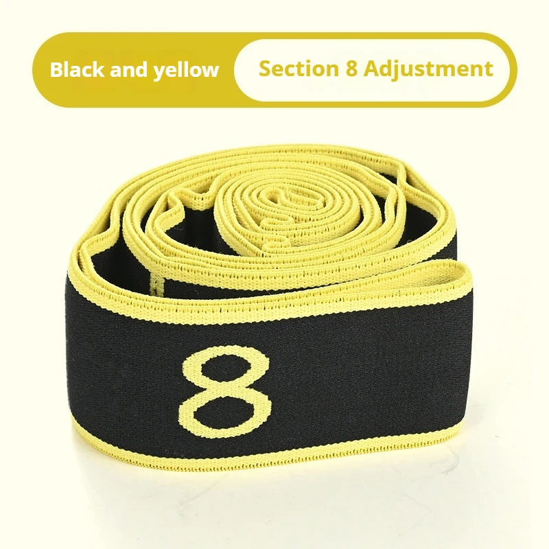8 Section Style Dance Yoga Stretching Belt Pilates Fitness Tension Digital Elasticity Latin Elastic Stretch Resistance Band