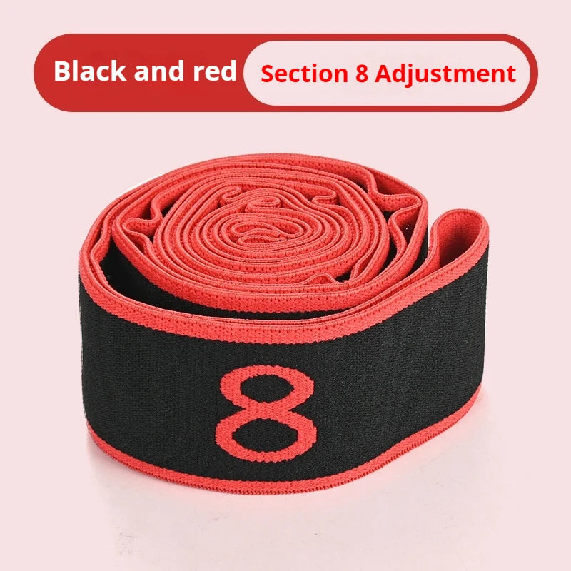8 Section Style Dance Yoga Stretching Belt Pilates Fitness Tension Digital Elasticity Latin Elastic Stretch Resistance Band