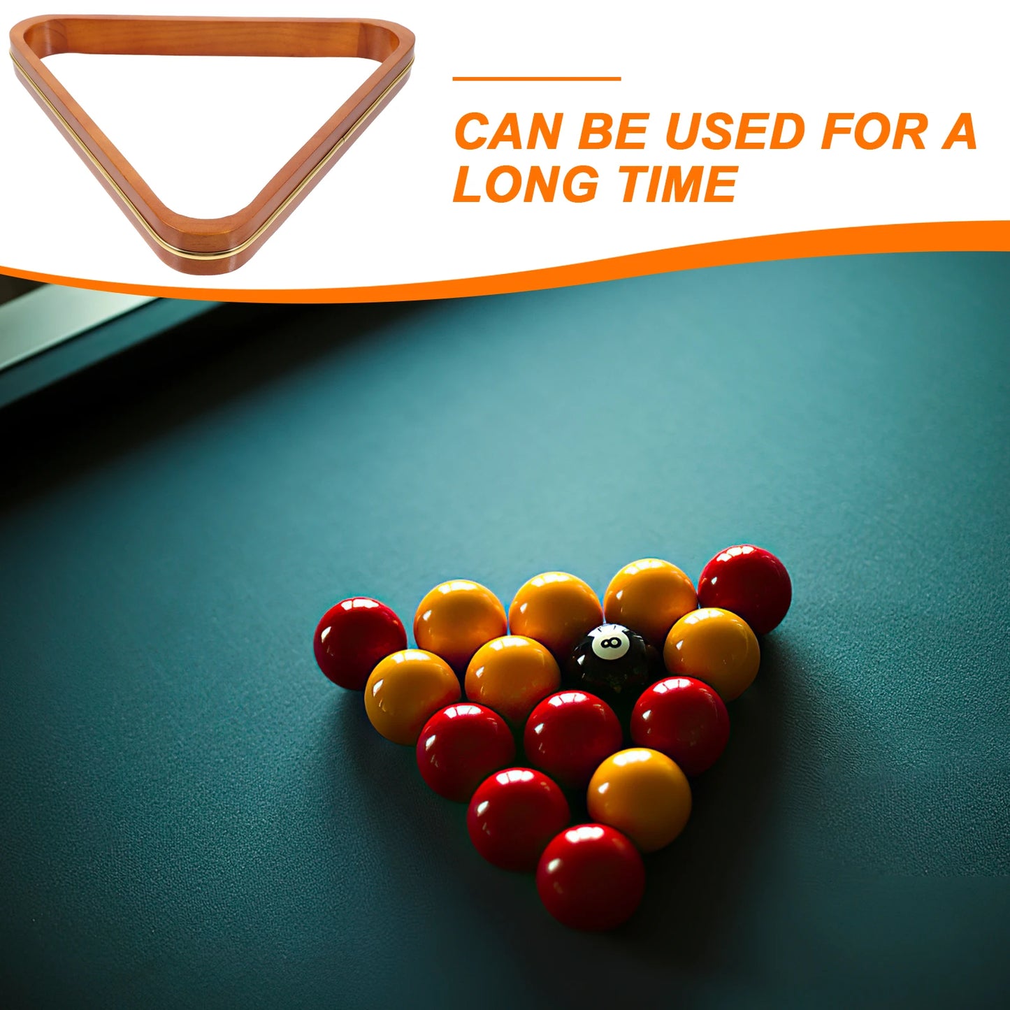 Triangle Frame Billiard Ball Storage Rack Pool Table Accessories Stand Ball Holder Pine Wood Pool Rack Billiard Triangle Snooker