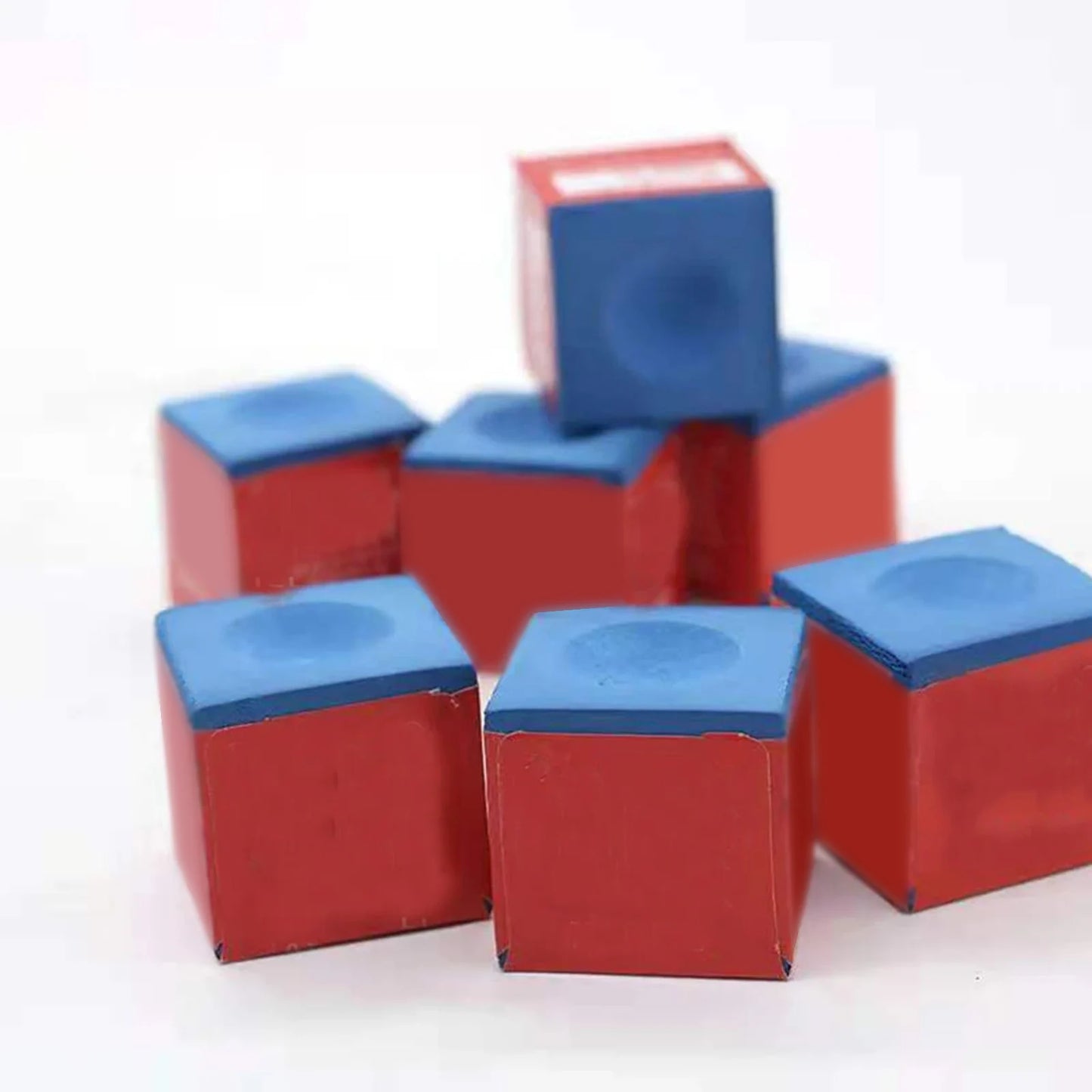 12pcs Pool Cue Chalk Cubes For Pool Billiards Snooker Cue 23*23*22.6mm For Table Billiards Club Replacement Accessories