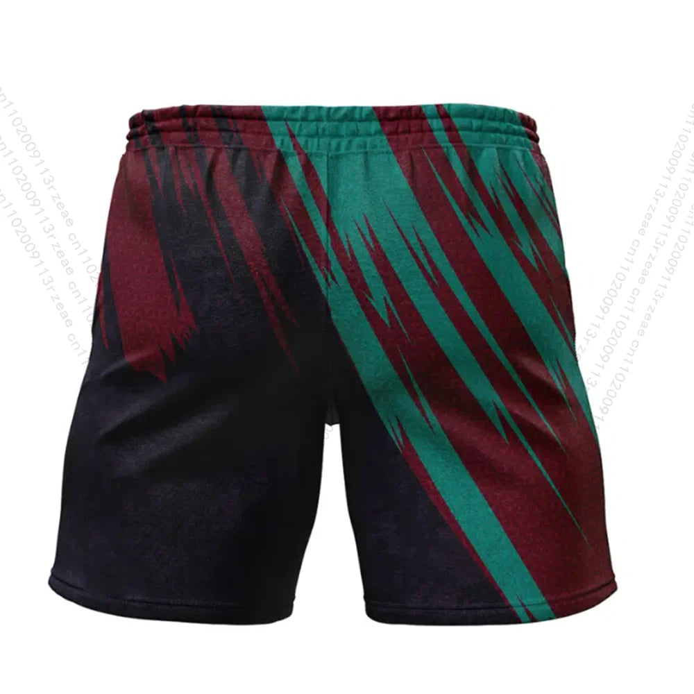Anime Pokemon Zoroark Fitness Shorts Men's Boy Cosplay Print Casual Street Breathable Clothes Uniform Gift Toy Print Shorts