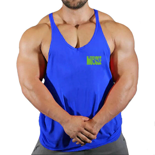 Muscle Guys Cotton Gym Tank Tops Men Sleeveless Tank Tops For Boys Bodybuilding Clothing Undershirt Fitness Stringer Vest