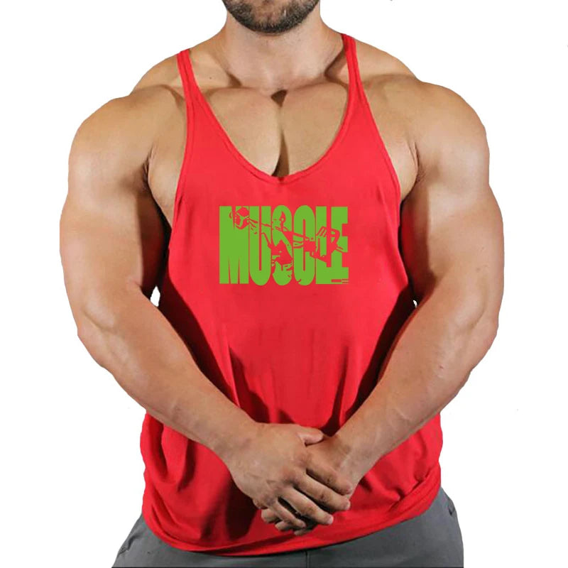 Muscle Guys Cotton Gym Tank Tops Men Sleeveless Tank Tops For Boys Bodybuilding Clothing Undershirt Fitness Stringer Vest