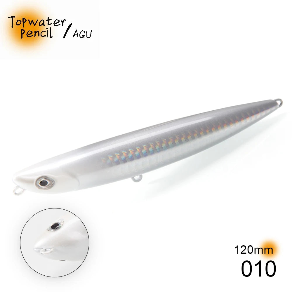 Hunthouse D02 Sparrow Pencil Surface Fishing Lure Topwater Stickbaits 90/120mm 11.5/26g Top Walkers pesca For Bass Tackle LW519