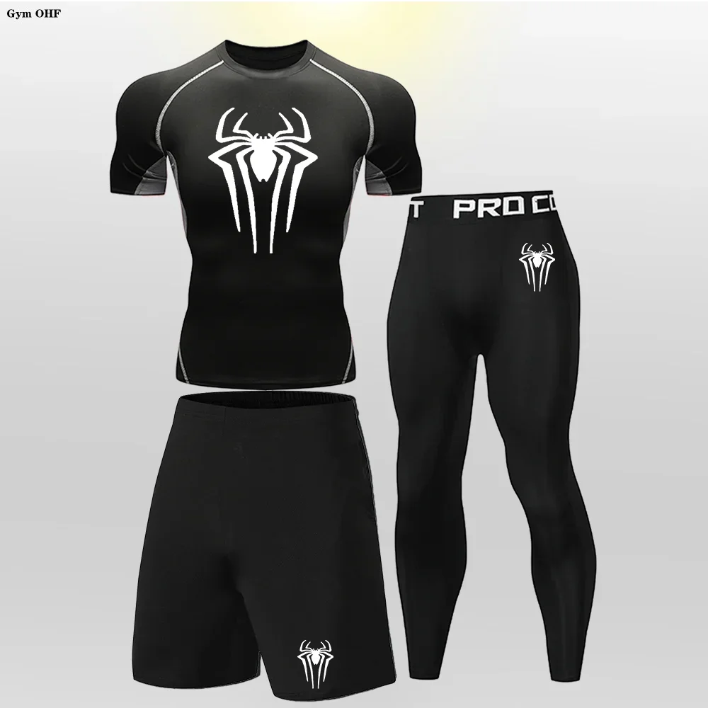 MMA Boxing Children Tracksuit Rashguard Workout Gym Clothing Joggers Training Fitness Tightt Kid's Sportswear Compression Suit