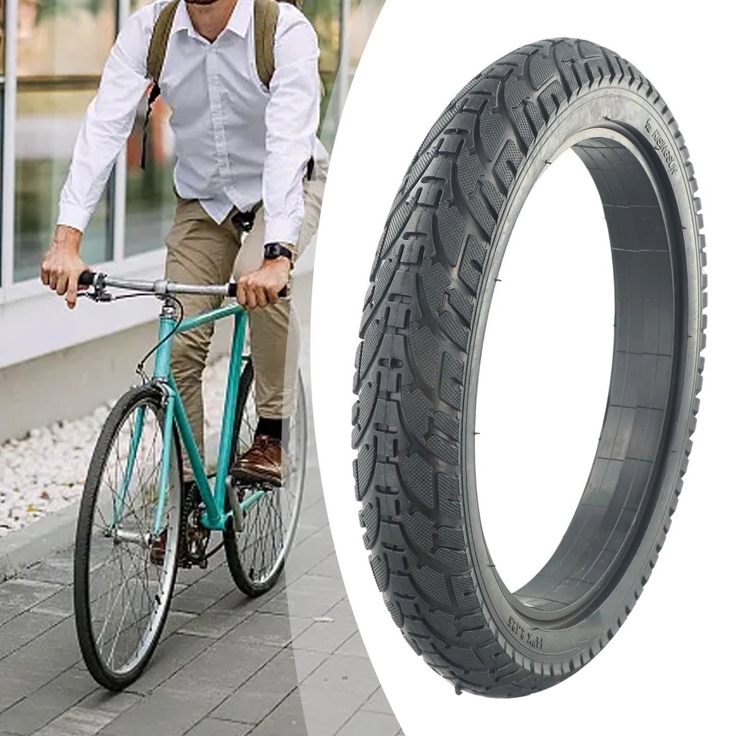 Best NEW Repalcement 14 Inch 14x2.125(57-254) Solid Equipment Practical Sport Sporting Goods Wheels Attachment