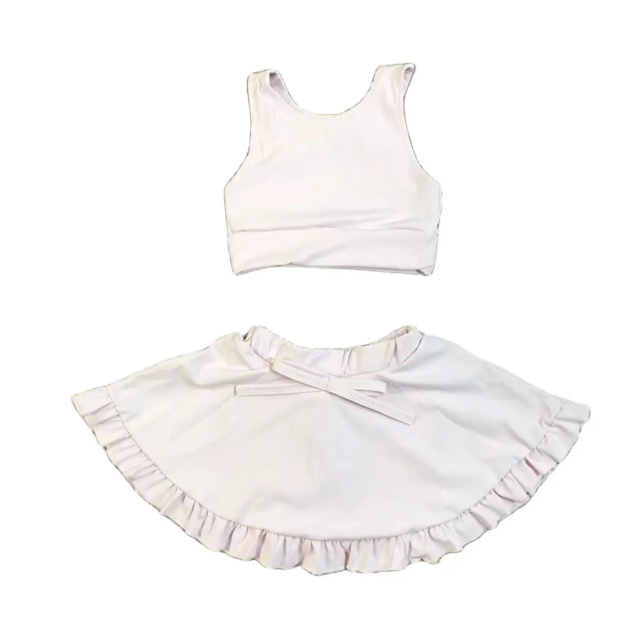 Girls baby yoga suit yoga dress plus shorts suit childrens clothes 2-9 years old fitness gym running weight loss