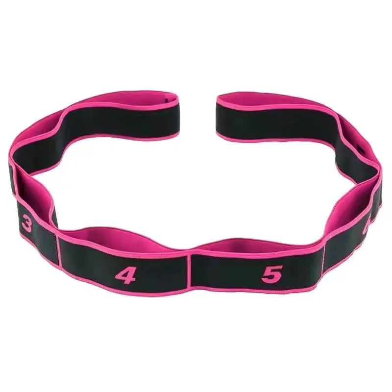 8 Section Style Dance Yoga Stretching Belt Pilates Fitness Tension Digital Elasticity Latin Elastic Stretch Resistance Band