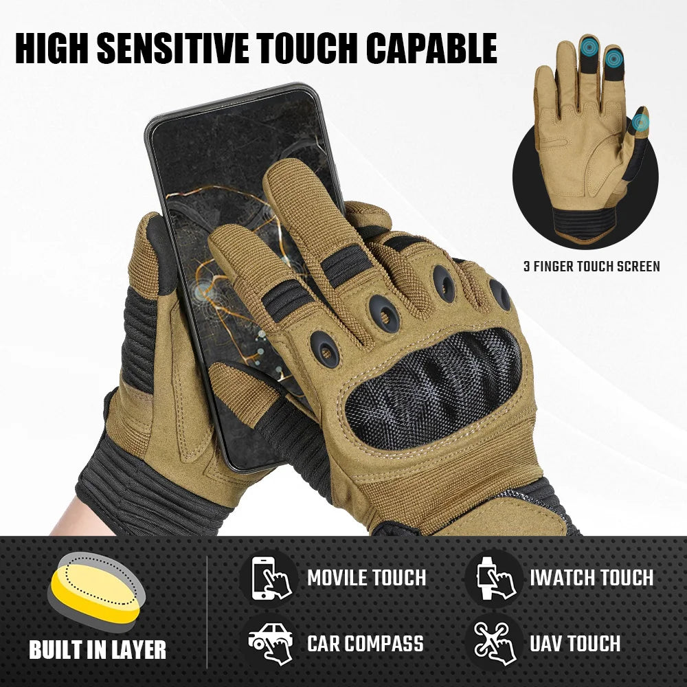 Touch Screen Outdoor Gloves Breathable Sports Hiking Camping Hunting Cycling Work Motorcycle Fishing Anti-skid Protection Gear