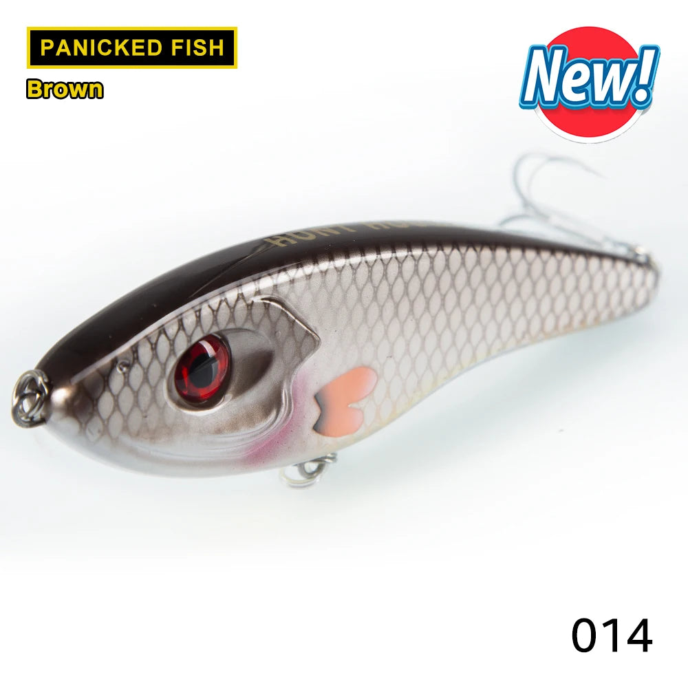 Hunthouse Jerkbait Fishing Lure Loud Sound Pencil Baits Pike Lure Slow Sinking Artificial 115mm145mm Wobblers Pesca Leurre Perch