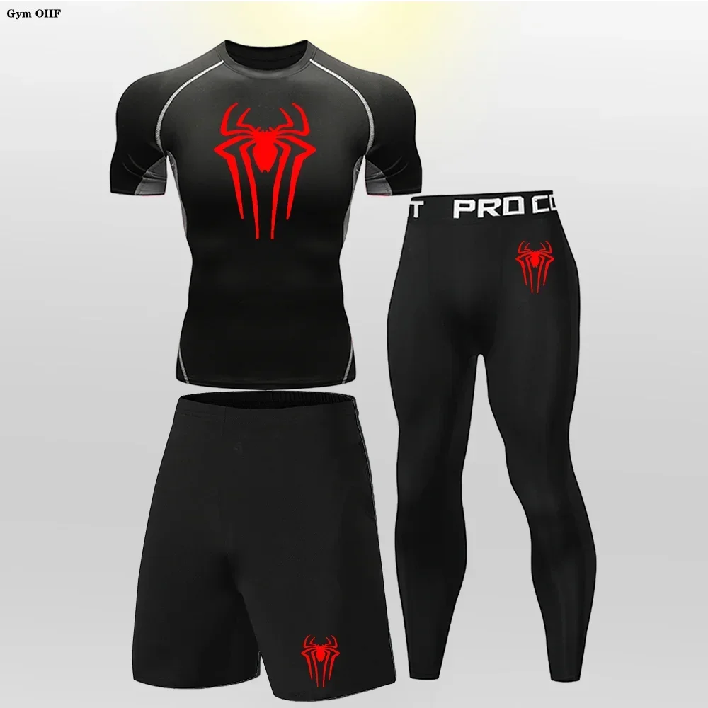 MMA Boxing Children Tracksuit Rashguard Workout Gym Clothing Joggers Training Fitness Tightt Kid's Sportswear Compression Suit