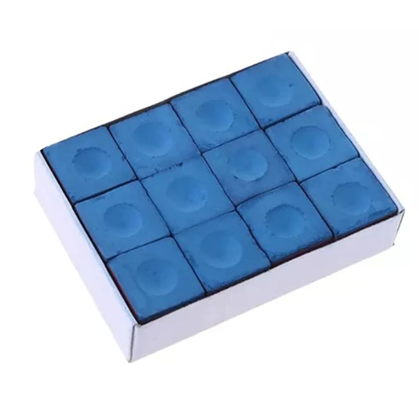 12pcs Pool Cue Chalk Cubes For Pool Billiards Snooker Cue 23*23*22.6mm For Table Billiards Club Replacement Accessories