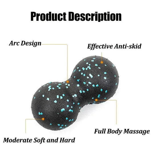 EPP 8cm Peanut Ball – High-Density Myofascial Release Massage Ball for Muscle Relaxation, Yoga, Fitness & Pain Relief