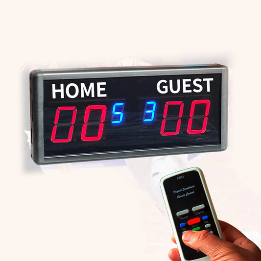 Team Sports Scoreboard Electronic Football Power Adapter Remote Control Snooker Tennis Scoreboard Sporting Goods