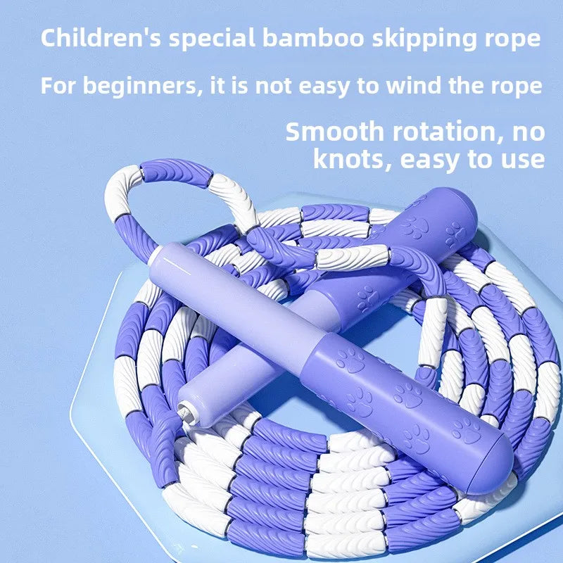 Children's Bamboo Jump Rope Fitness Sports Beginner Elementary School Students Professional Jump Rope Sporting Goods