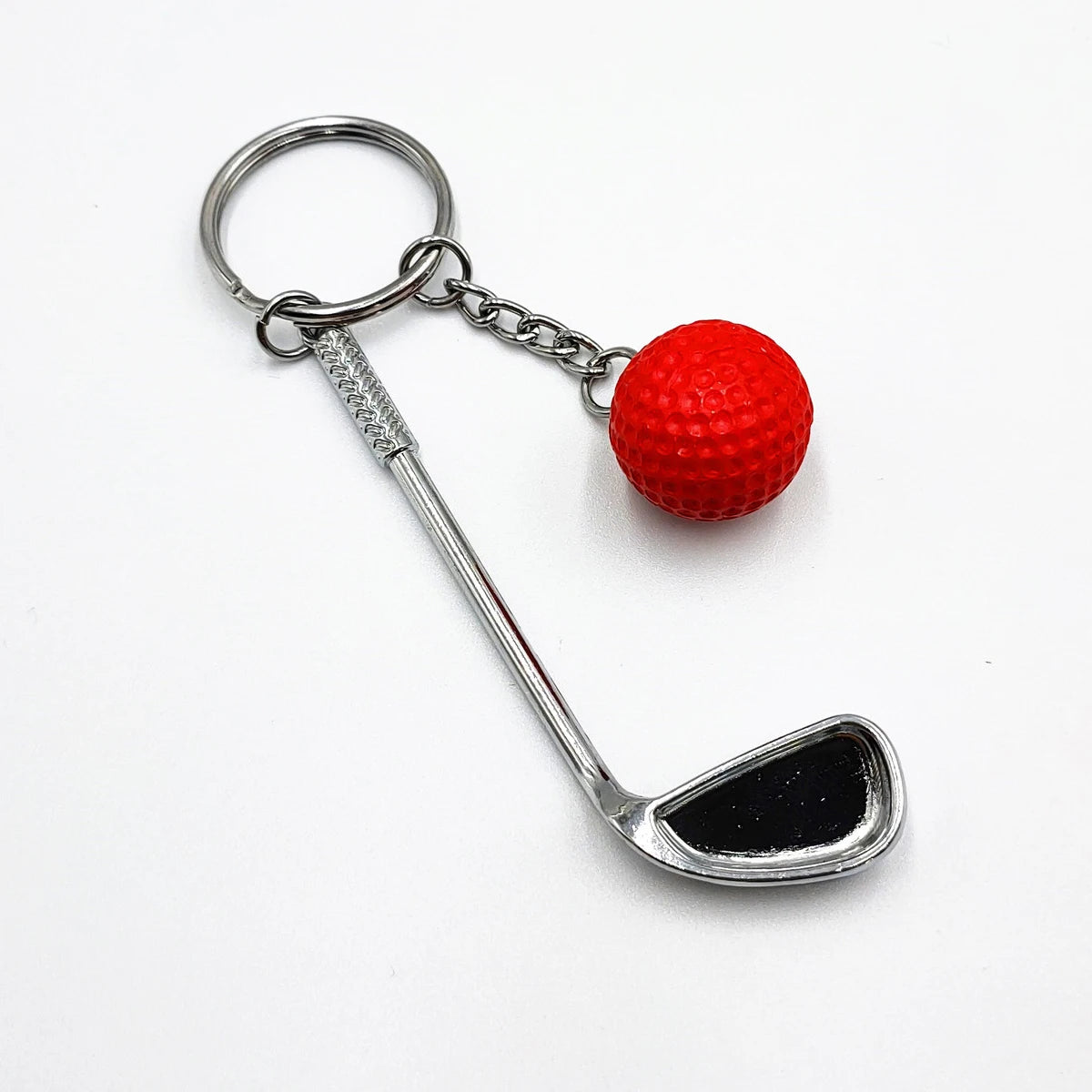 Golf Ball Key Chain Top Grade Metal Keychain Car Key Chain Key Ring Sporting Goods Sports Gift for Man Souvenir Ball Key Ring