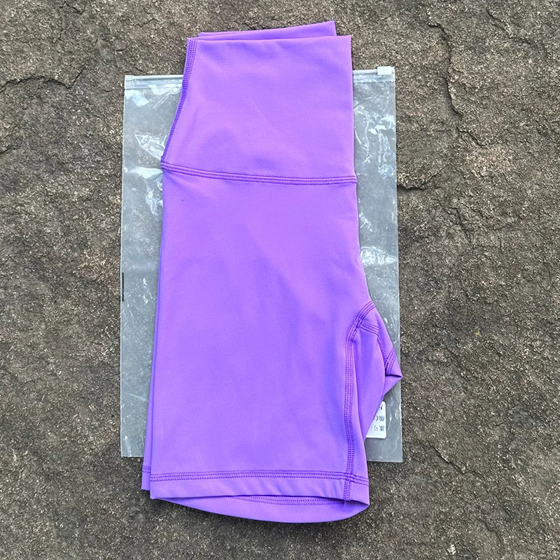 Clearance_Women Sports Biker Shorts Women Naked Feeling High Waist Yoga Shorts Push Up Fitness Leggings Tummy Control Yoga Slim
