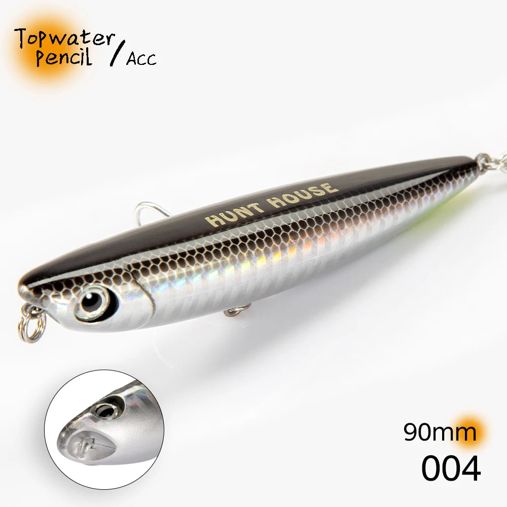 Hunthouse D02 Sparrow Pencil Surface Fishing Lure Topwater Stickbaits 90/120mm 11.5/26g Top Walkers pesca For Bass Tackle LW519