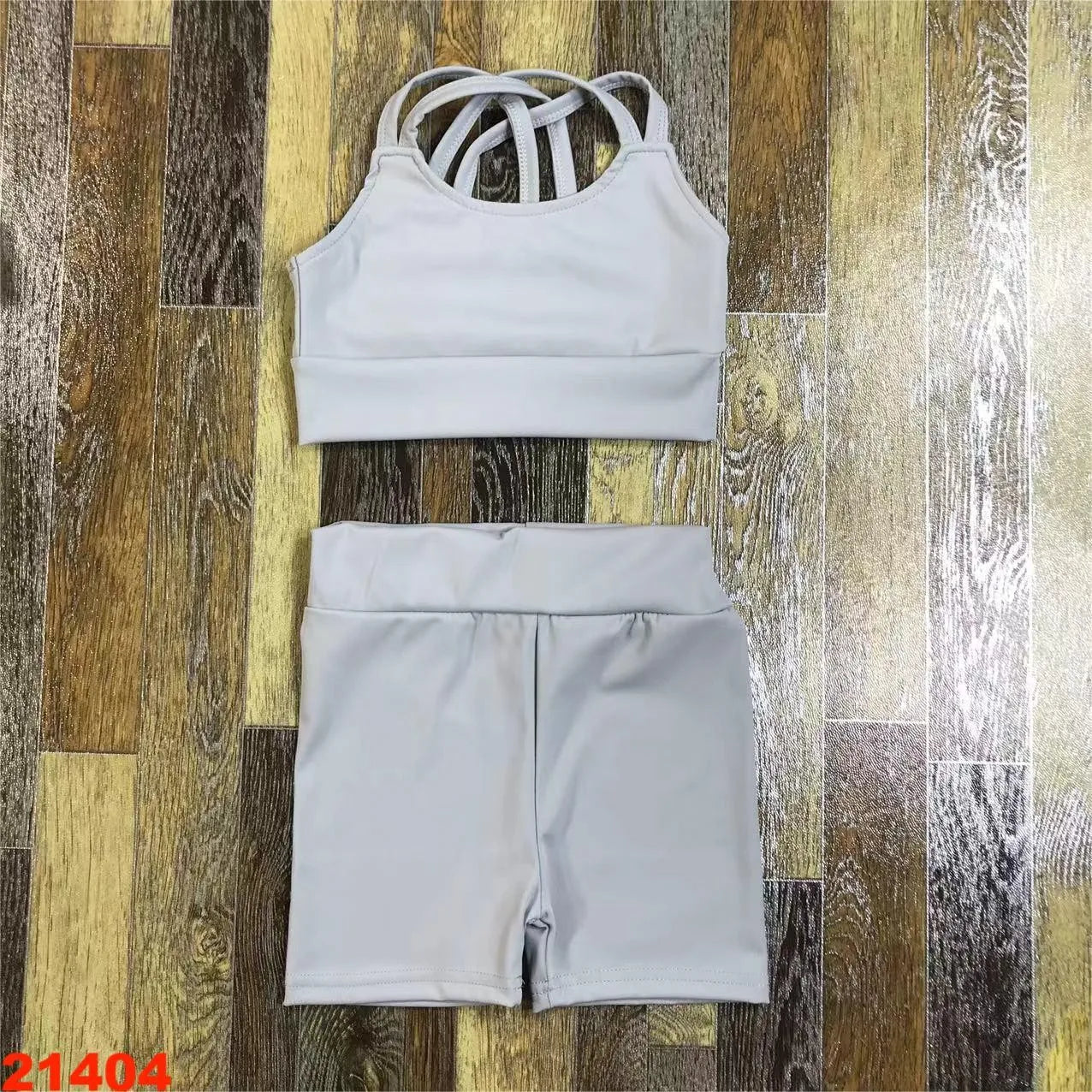 BABY Gym Yoga sets for Girls Yoga vest shorts clothes 1 to 8 years  children clothes cotton comfortable fitness special