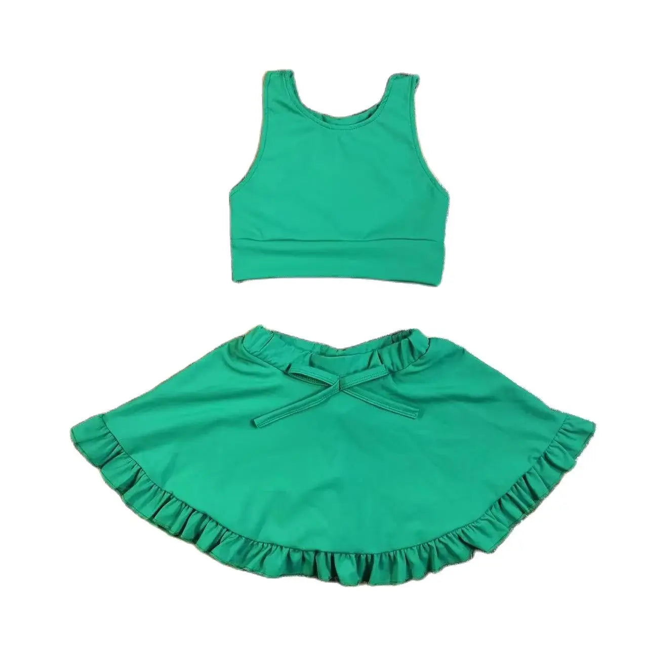 Girls baby yoga suit yoga dress plus shorts suit childrens clothes 2-9 years old fitness gym running weight loss