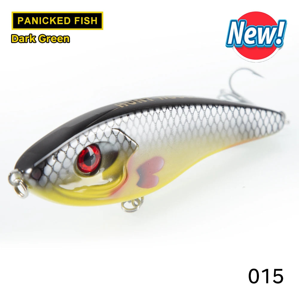 Hunthouse Jerkbait Fishing Lure Loud Sound Pencil Baits Pike Lure Slow Sinking Artificial 115mm145mm Wobblers Pesca Leurre Perch