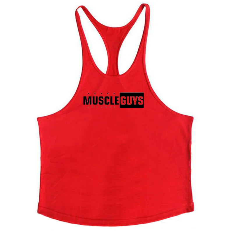 2022 Cotton Gyms Tank Tops Men Sleeveless Tanktops For Boys Bodybuilding Clothing Undershirt Fitness Stringer Vest