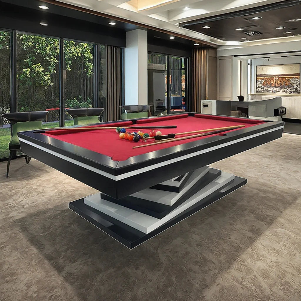 Professional 7ft Folding Pool Table, MDF Board & Waterproof Felt for Home/Bar, 24H Shipping + Free Accessories Kit