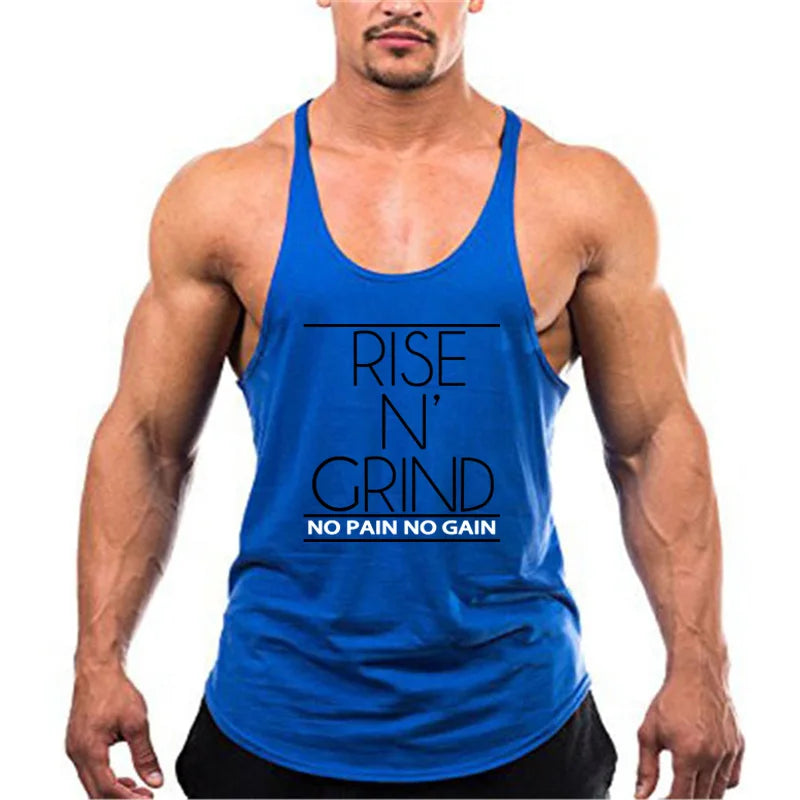 New Cotton Gym Tank Tops Men Sleeveless Tank tops For Boys Bodybuilding Clothing Undershirt Fitness Stringer workout Vest