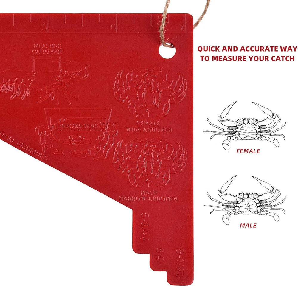Fishing Crab Gauge Ruler Measurement For Crab Shrimp Measure Tool Sporting Goods Wear-Resistant Gauge Scale Fishing Tools