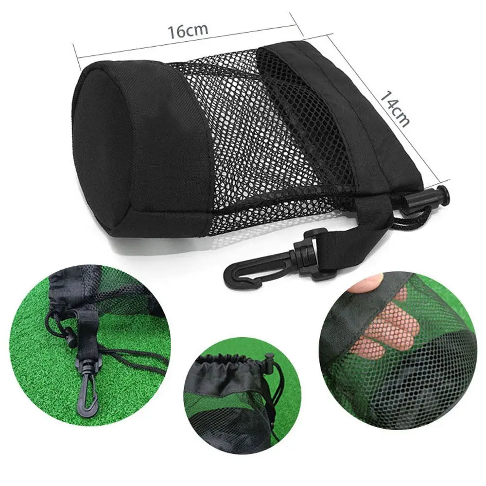 Sporting Goods Golf Ball Container Mesh Net Bag Golf Ball Holder Nylon Golf Ball Bag Storage Bag Golf Ball Pouch Golf Pouch