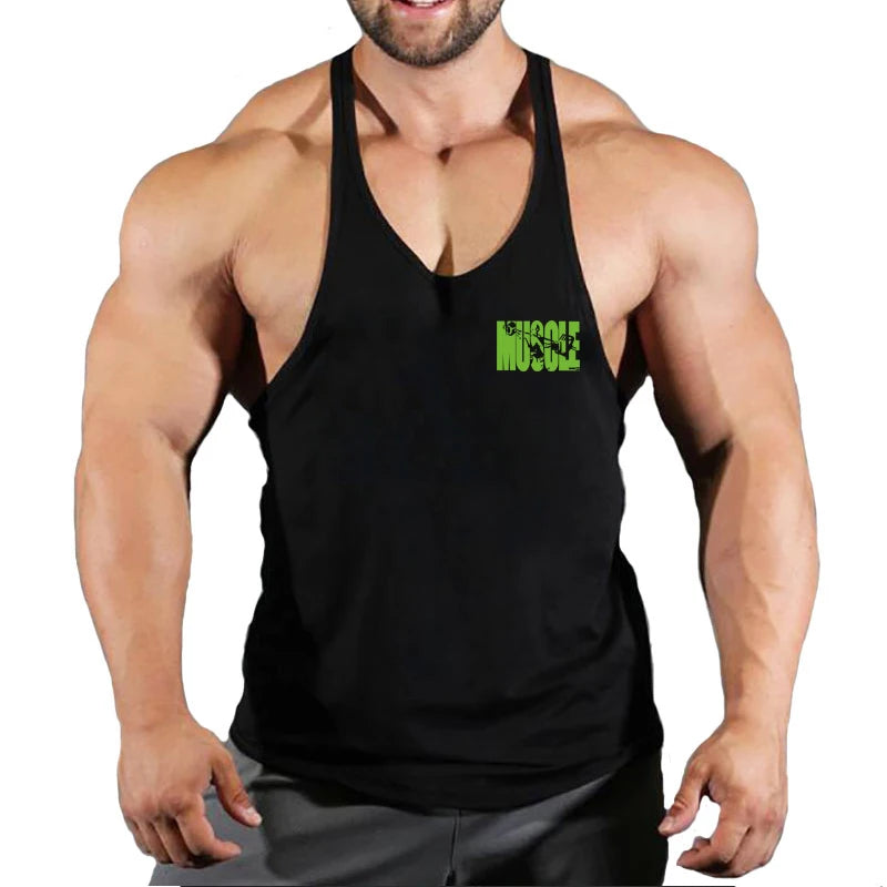 Muscle Guys Cotton Gym Tank Tops Men Sleeveless Tank Tops For Boys Bodybuilding Clothing Undershirt Fitness Stringer Vest