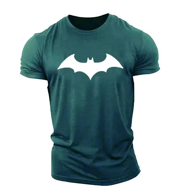 New Beast Kingdom Batman Movie Peripheral Print T-Shirt Creative Handsome Personality Quick Dry Boys Fitness Short Sleeve Top