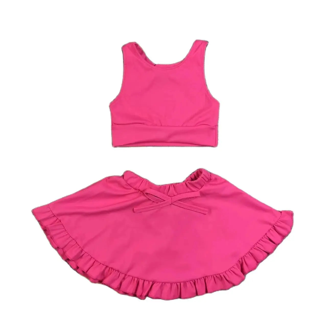Girls baby yoga suit yoga dress plus shorts suit childrens clothes 2-9 years old fitness gym running weight loss