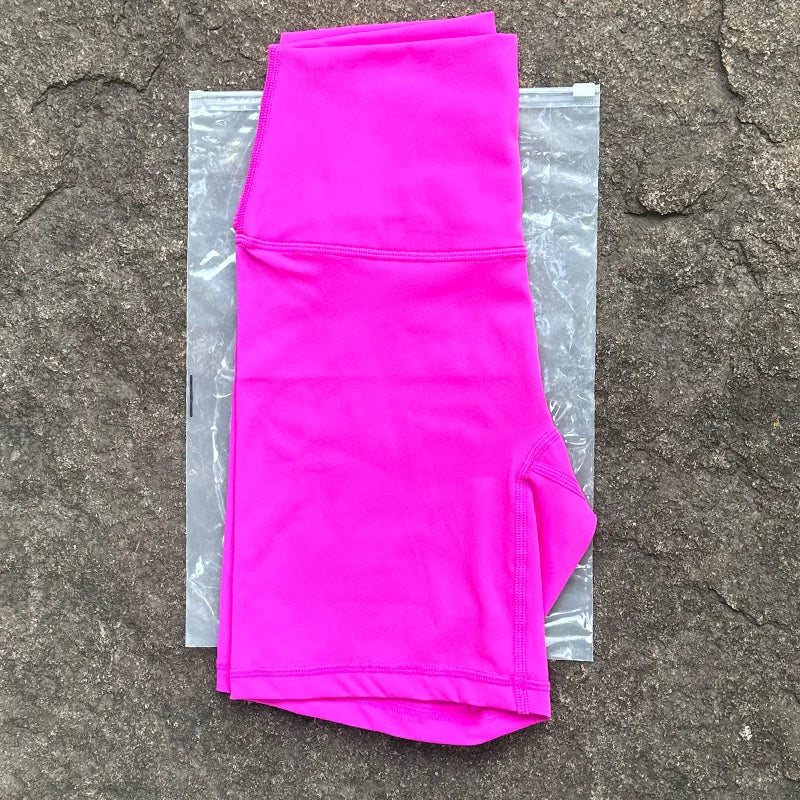 Clearance_Women Sports Biker Shorts Women Naked Feeling High Waist Yoga Shorts Push Up Fitness Leggings Tummy Control Yoga Slim