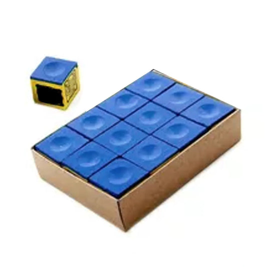 12pcs Pool Cue Chalk Cubes For Pool Billiards Snooker Cue 23*23*22.6mm For Table Billiards Club Replacement Accessories
