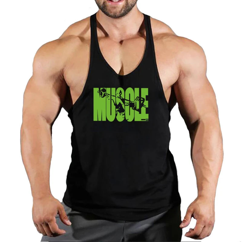 Muscle Guys Cotton Gym Tank Tops Men Sleeveless Tank Tops For Boys Bodybuilding Clothing Undershirt Fitness Stringer Vest