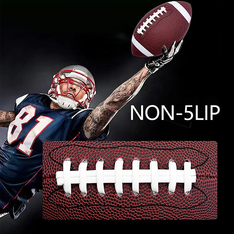 Standard 8.5inch American Football Soccer Rugby PVC Football Sports Football For Men Women Children Can Inflatable Sporting Good